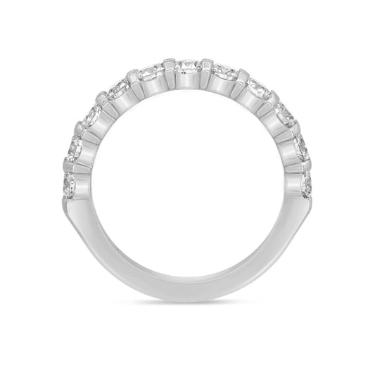 14K Gold Diamond Half Eternity Wedding Ring