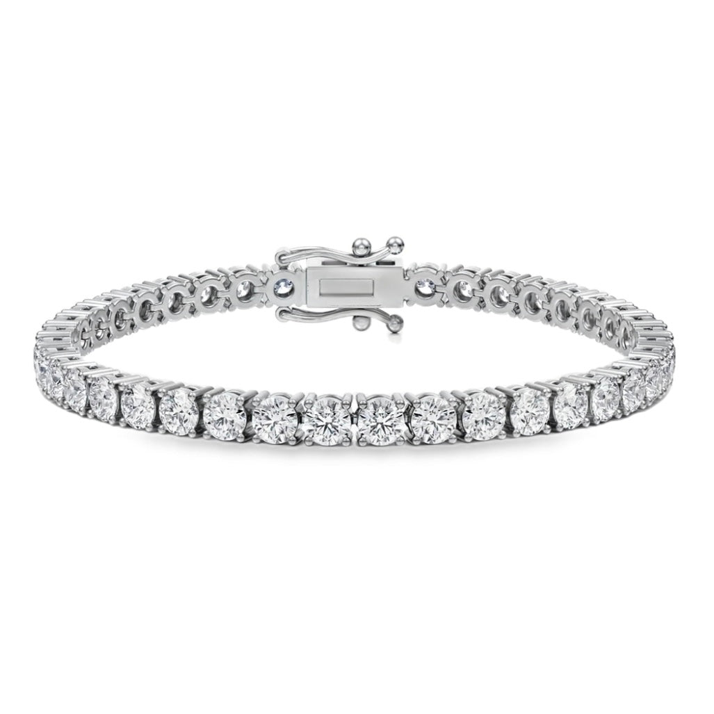 14K White Gold Diamond Tennis Bracelet