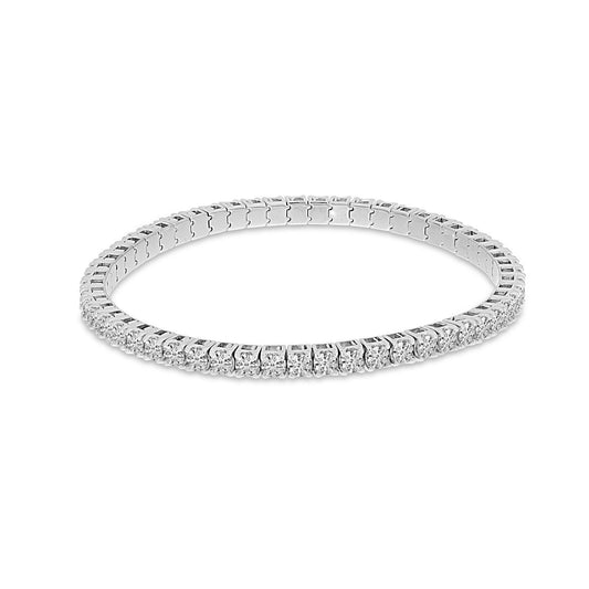 14K White Gold Diamond Tennis Bracelet