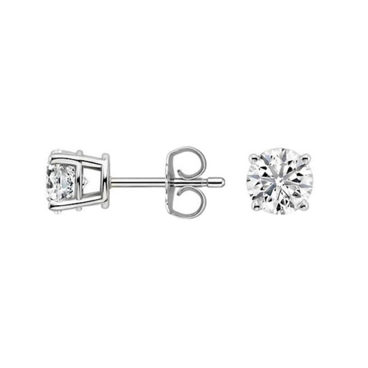 0.20 Cttw. 14K White Gold Diamond Stud Earrings