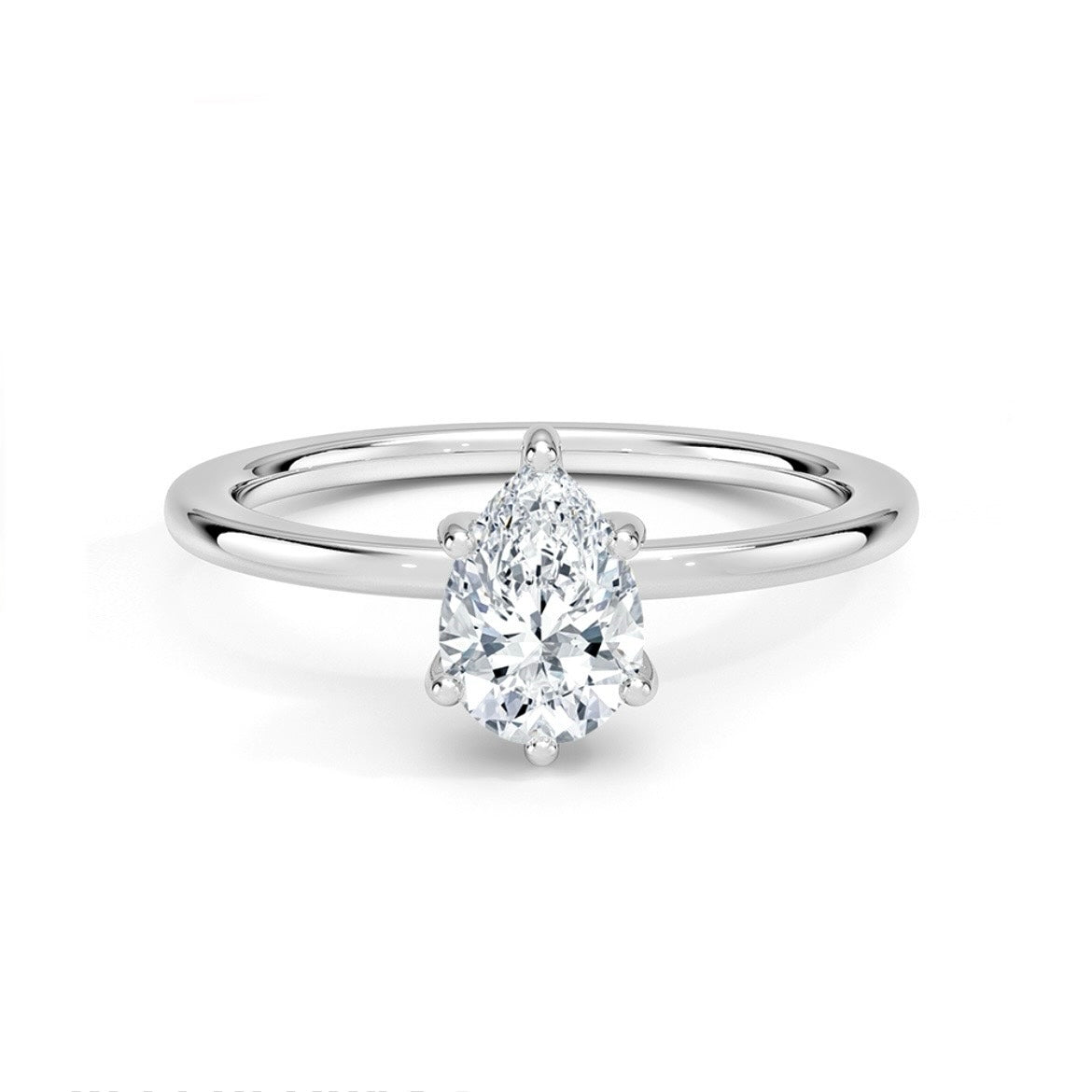 1.02 Ct. 14K White Gold Diamond Engagement Ring