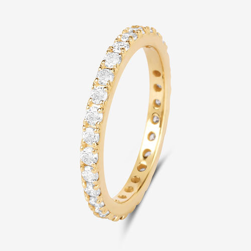 1.00 Cttw. 14K Yellow Gold Lab Grown Diamond Eternity Ring