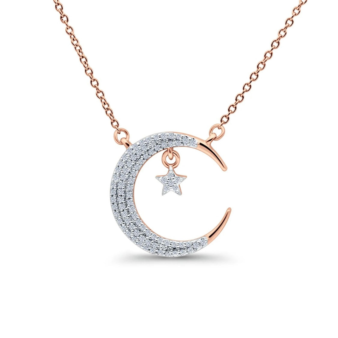 Diamond Moon Pendant – La Placa Jewelers