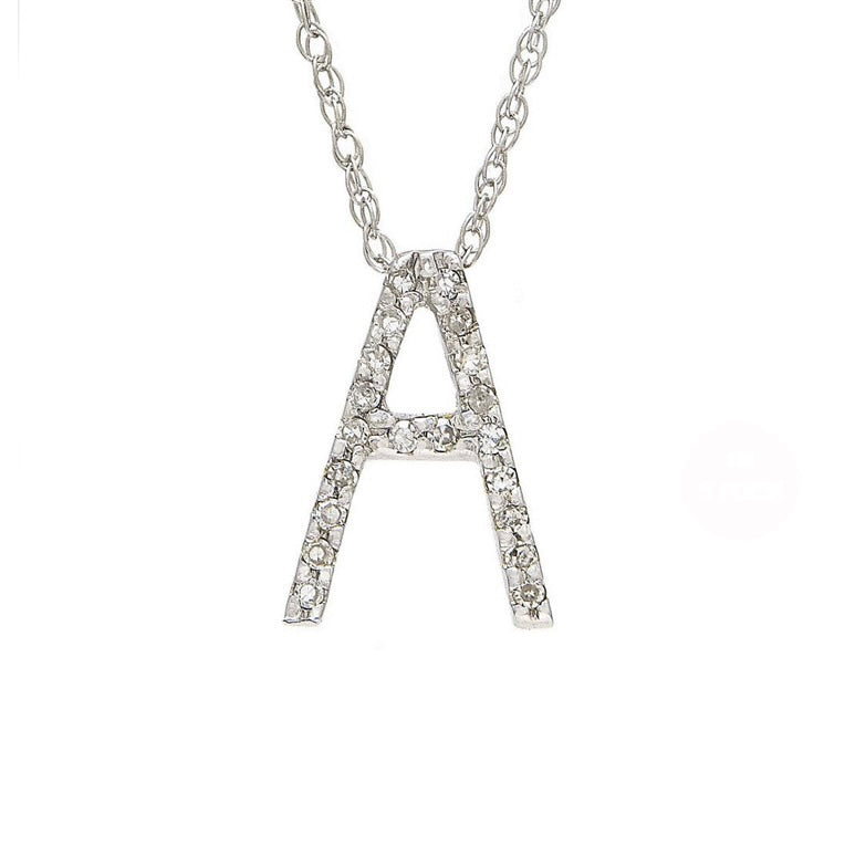 Initial A Diamond Necklace