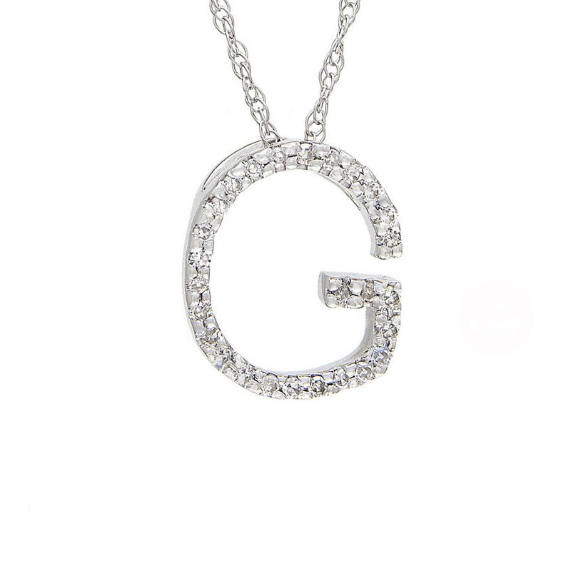 Initial G Diamond Necklace