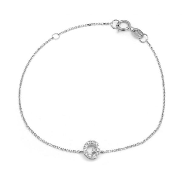 Initial G Diamond Bracelet