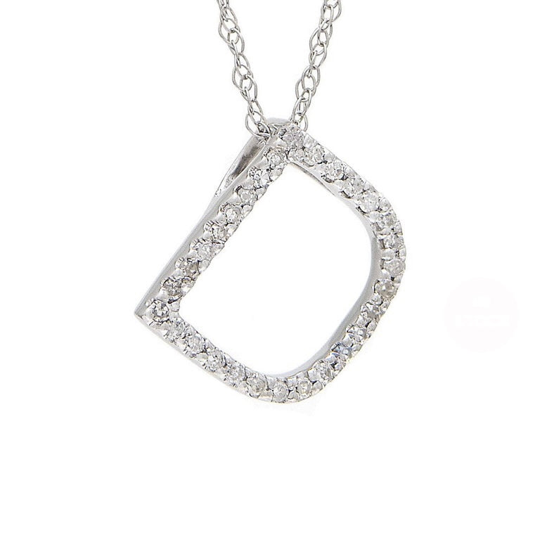 Initial D Diamond Necklace