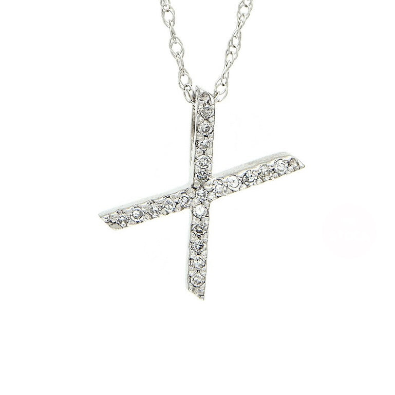 Initial X Diamond Necklace